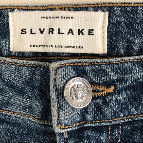 SLVRLAKE 100%Cotton High Rise Straight Jeans 26 - Picture 2 of 11